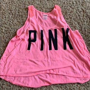 PINK crop tank top